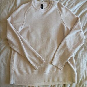 Cream Textured Sweater
